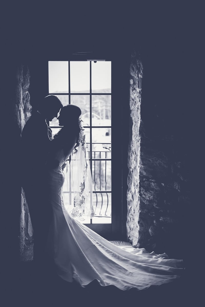 Wedding couple dancing
